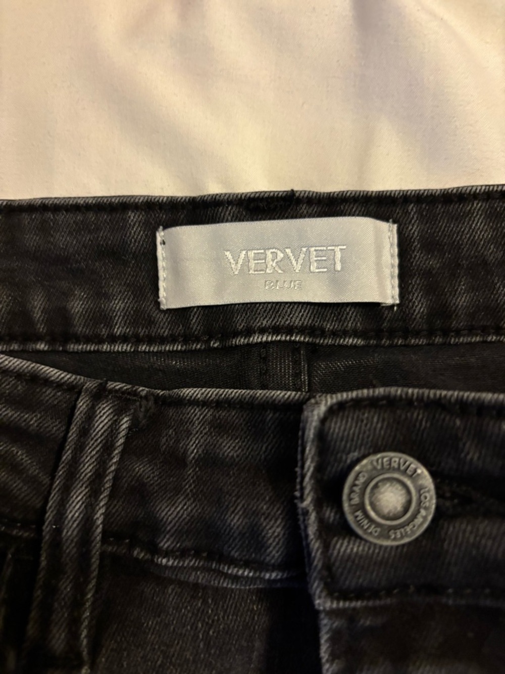 VERVET Black Raw Hem Skinny Jeans Size 29 High Rise Ankle - Picture 6 of 7